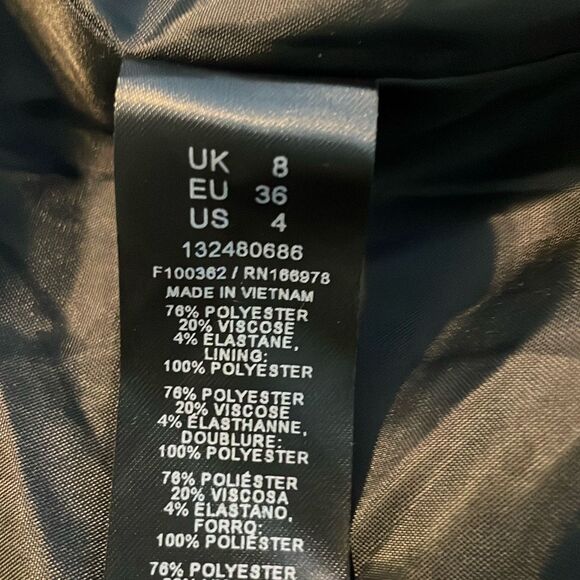 ASOS Design Strong Shoulder Tailored Bomber Jacket Black 4 - Picture 7 of 10